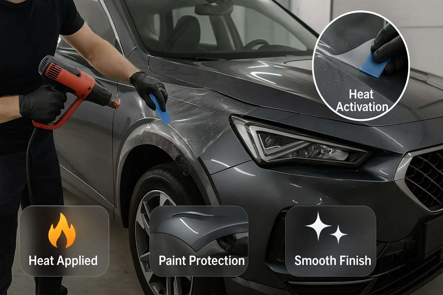 הפעלת חום עבור TPU PPF