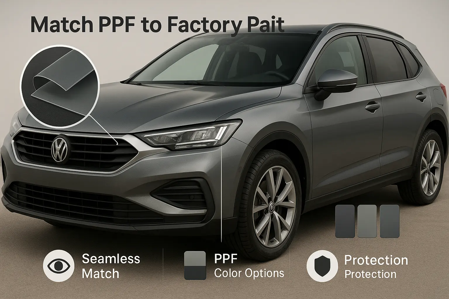 התאמת PPF לצבע המפעל