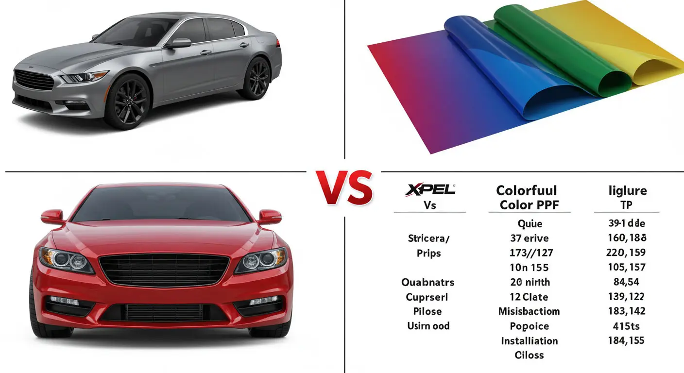 XPEL Color PPF מול Colorfuul Color PPF