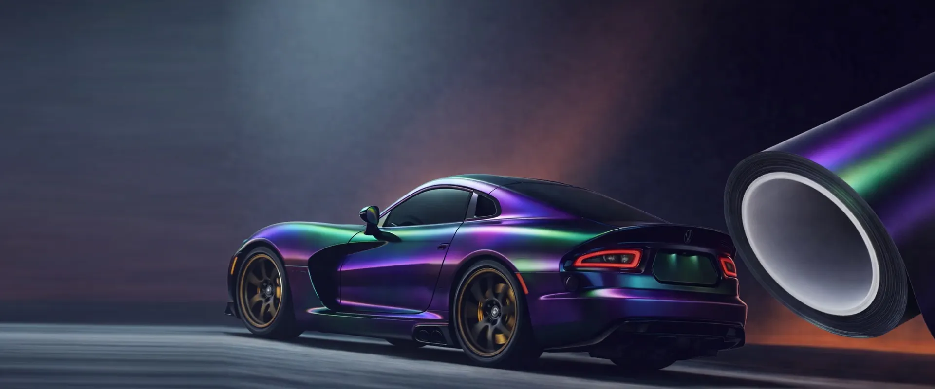 סגול ירוק אירידסנט