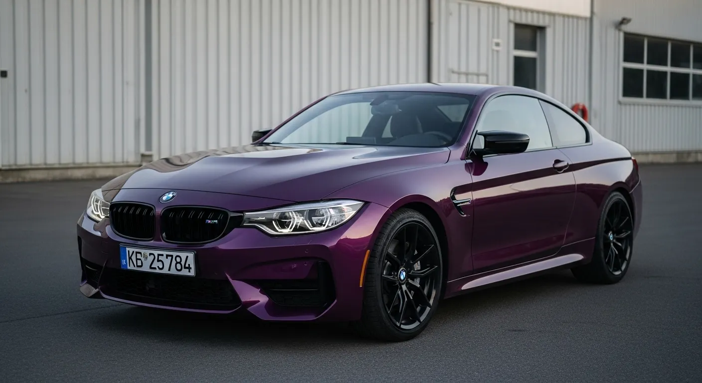 BMW סגולה