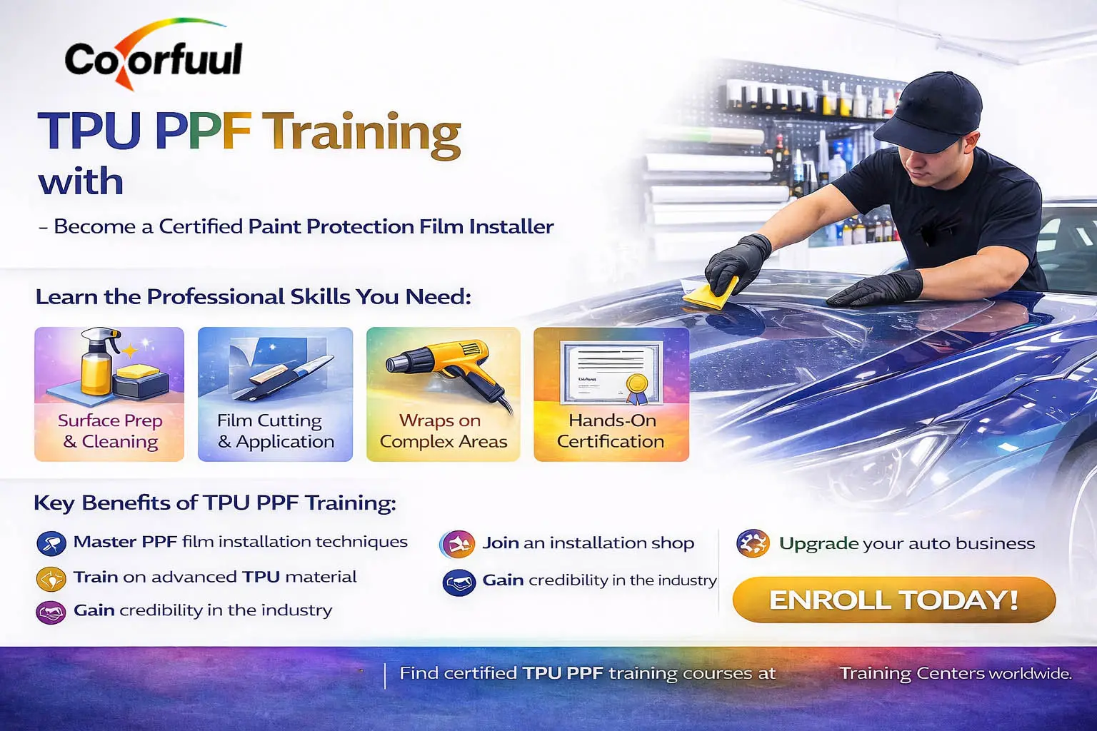 הכשרת TPU PPF עם UPPF — הפוך למתקין סרטי הגנה מוסמך