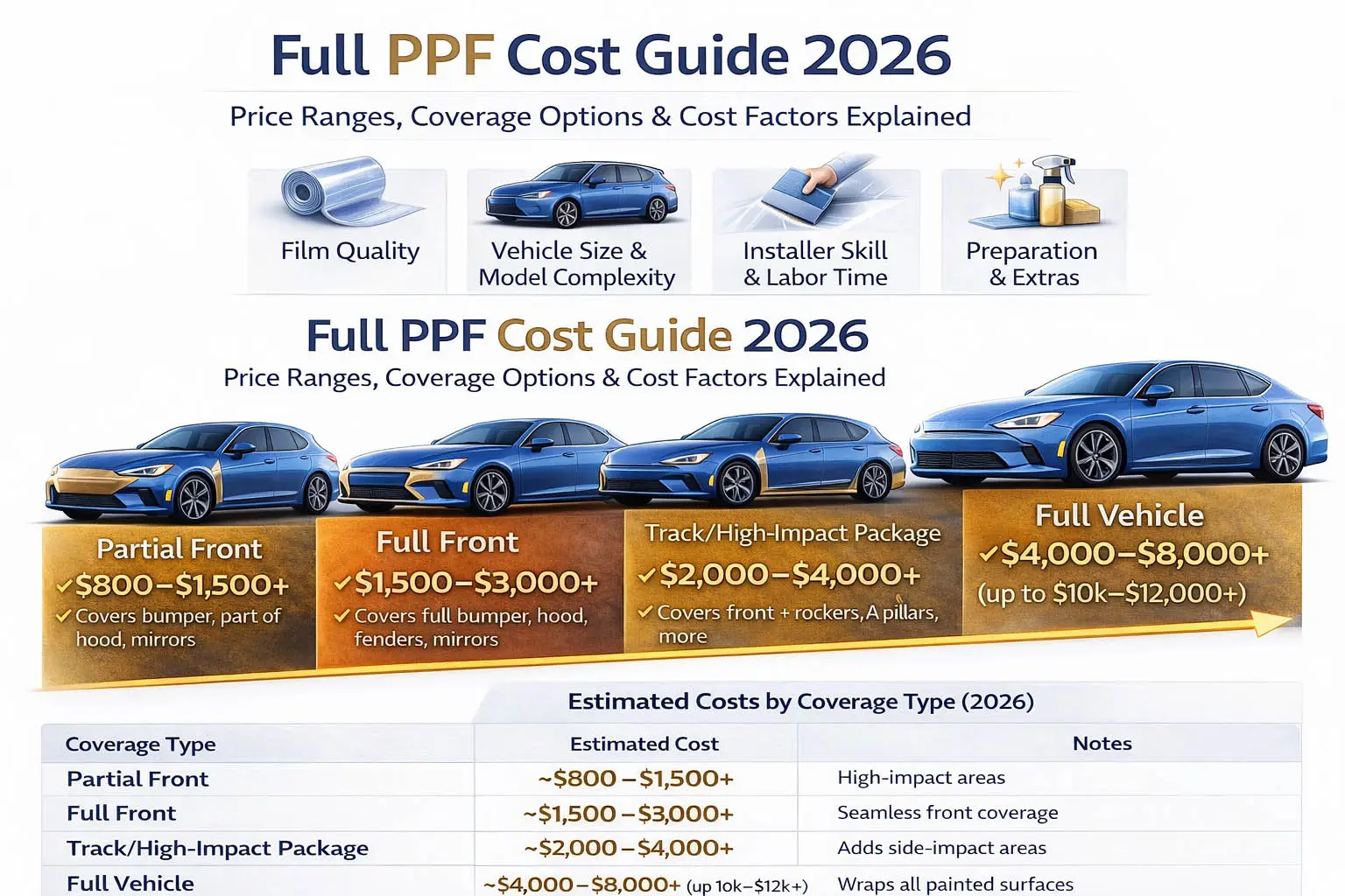 מדריך מלא לעלות PPF 2026: טווחי מחירים, אפשרויות כיסוי ומה עלות הנהיגה