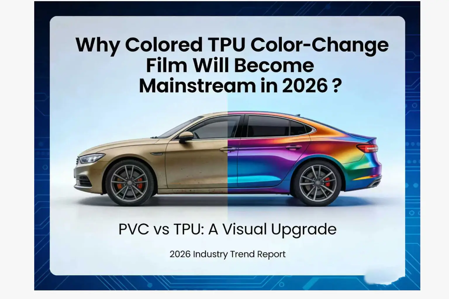 TPU Color PPF Global: כיצד סרטי הגנה צבעוניים מעצבים את שוקי הרכב ברחבי העולם